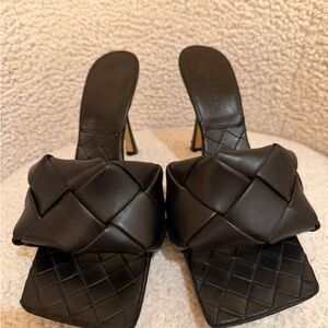 Bottega veneta Black Quilted Women's heels